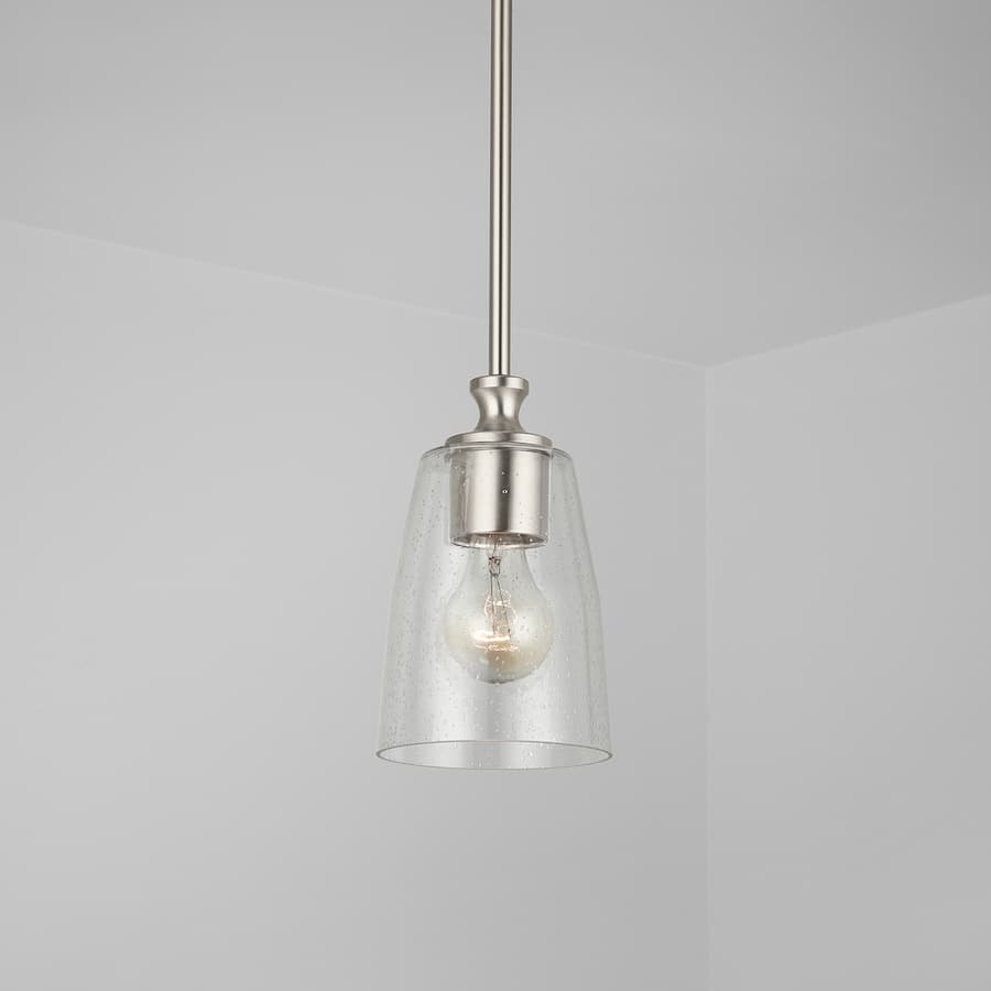 Nile 1 Light Mini Pendant in Brushed Nickel-img-1