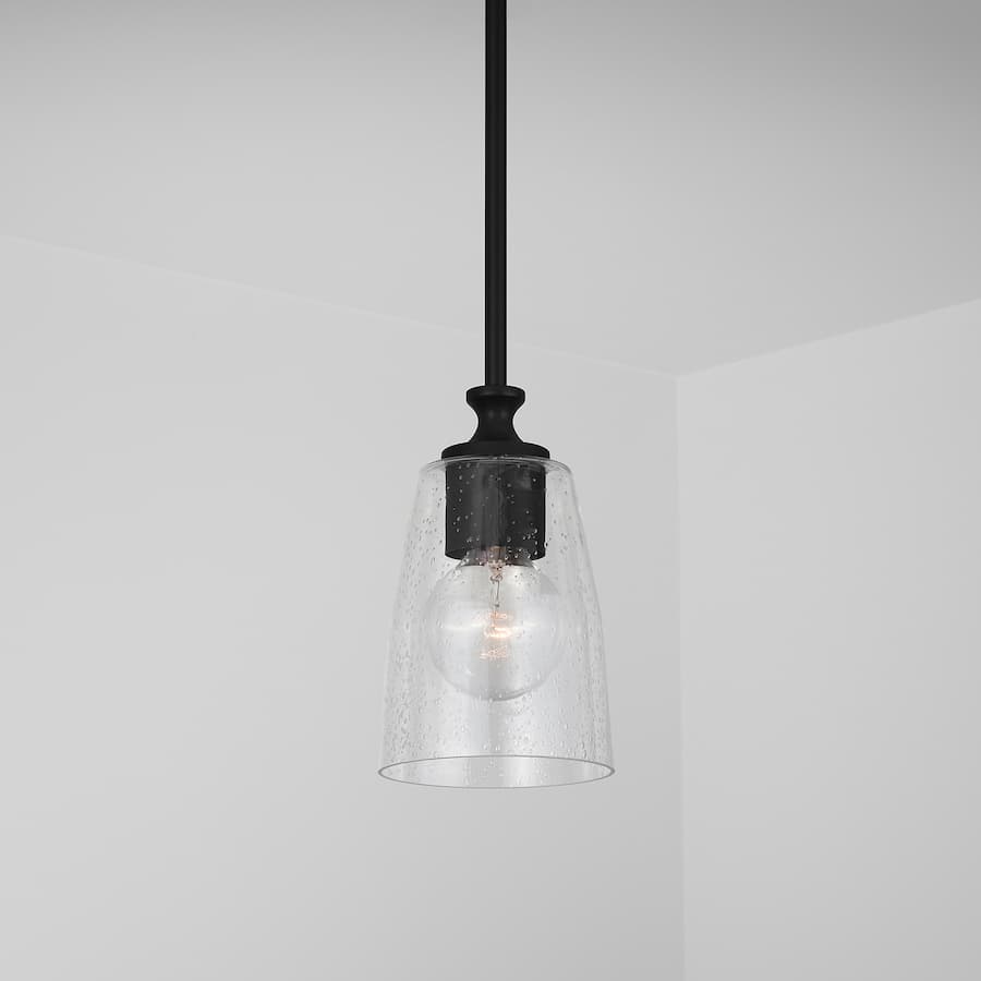 Nile 1 Light Mini Pendant in Matte Black-img-1