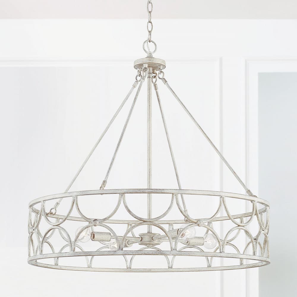 Follie 8 Light Pendant in Winter White-img-2