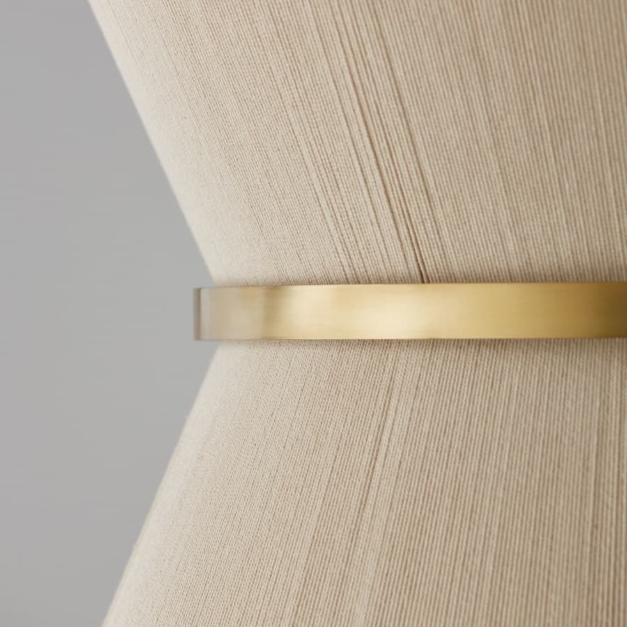 Fisher 8 Light Pendant in Brass & Bleached Rope-img-4