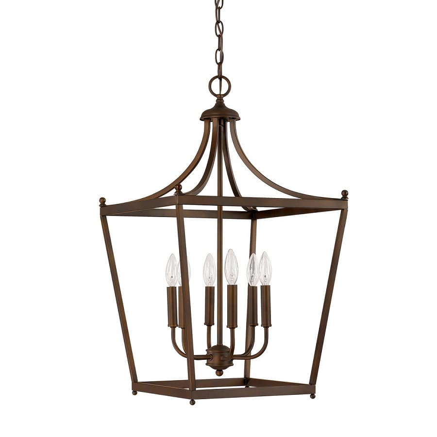 Kirk Park 6 Light Lantern in Burnished Bronze-img-1