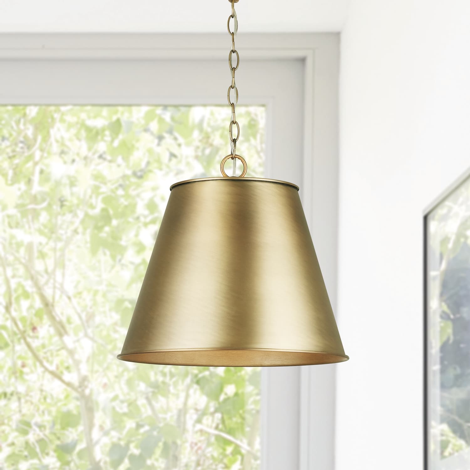 Alex 1 Light Pendant in Aged Brass-img-1