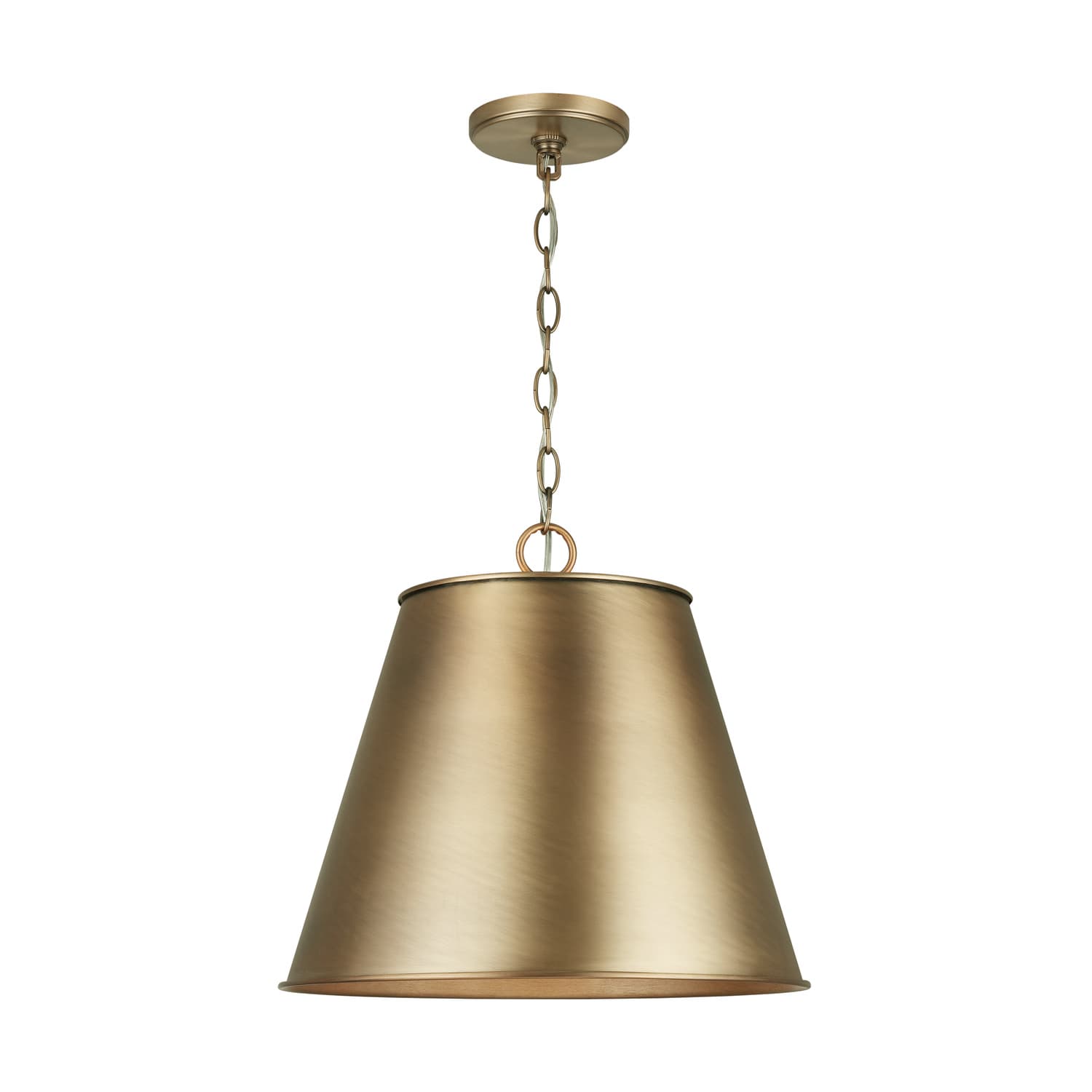 Alex 1 Light Pendant in Aged Brass-img-2