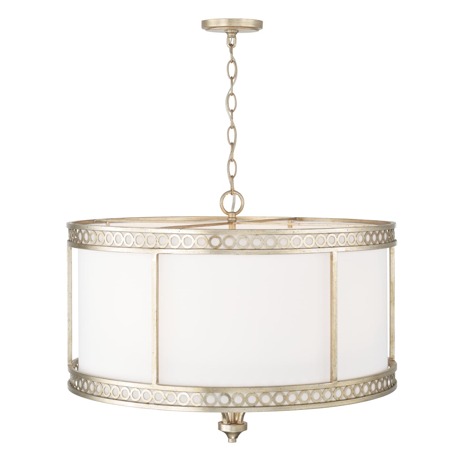 Hazel 4 Light Drum Pendant in Winter Gold-img-3