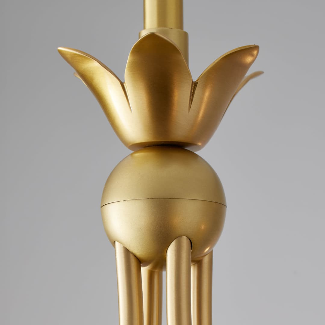 Ellie 6 Light Chandelier in Aged Brass-img-3
