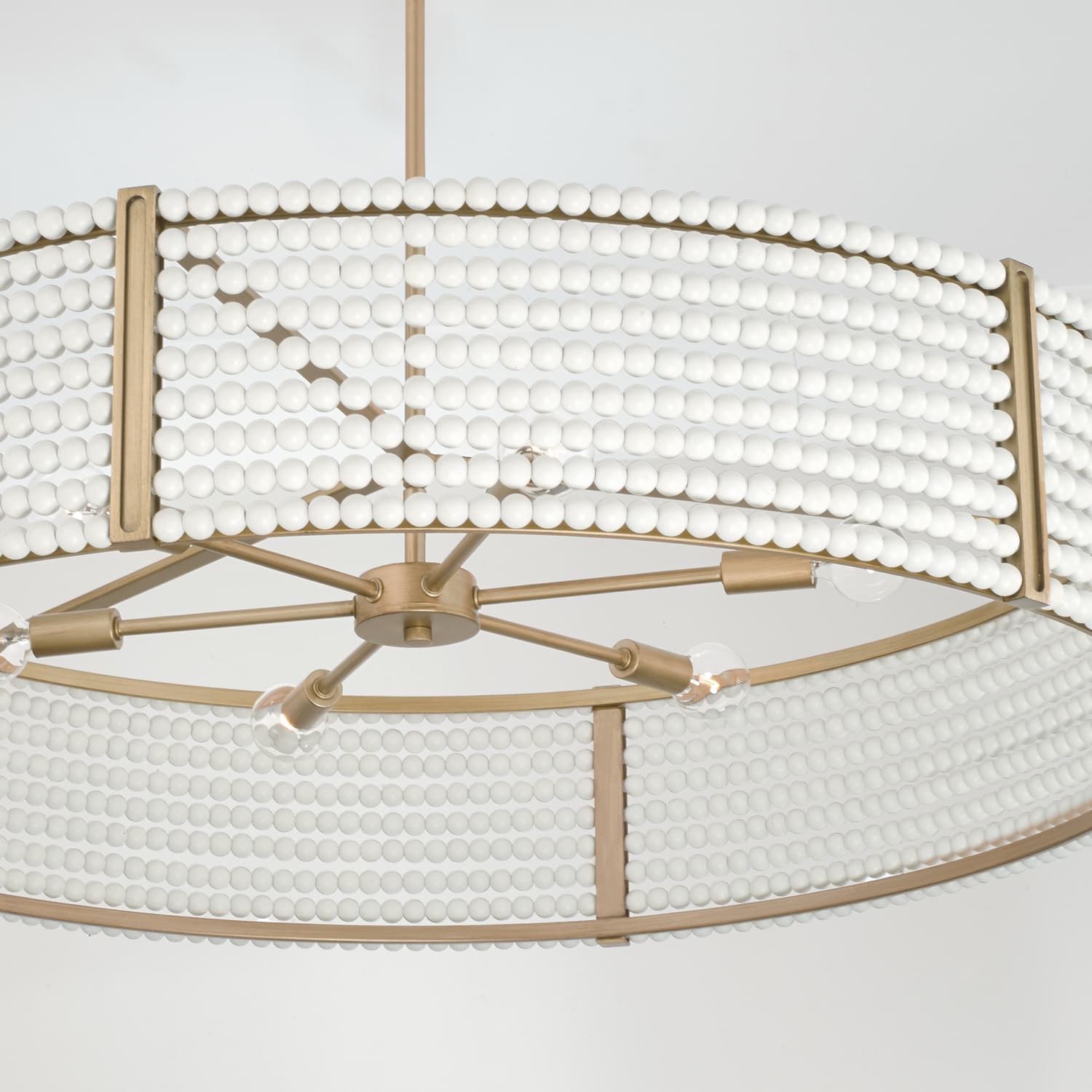 Newport 6 Light Pendant in Aged Brass-img-3