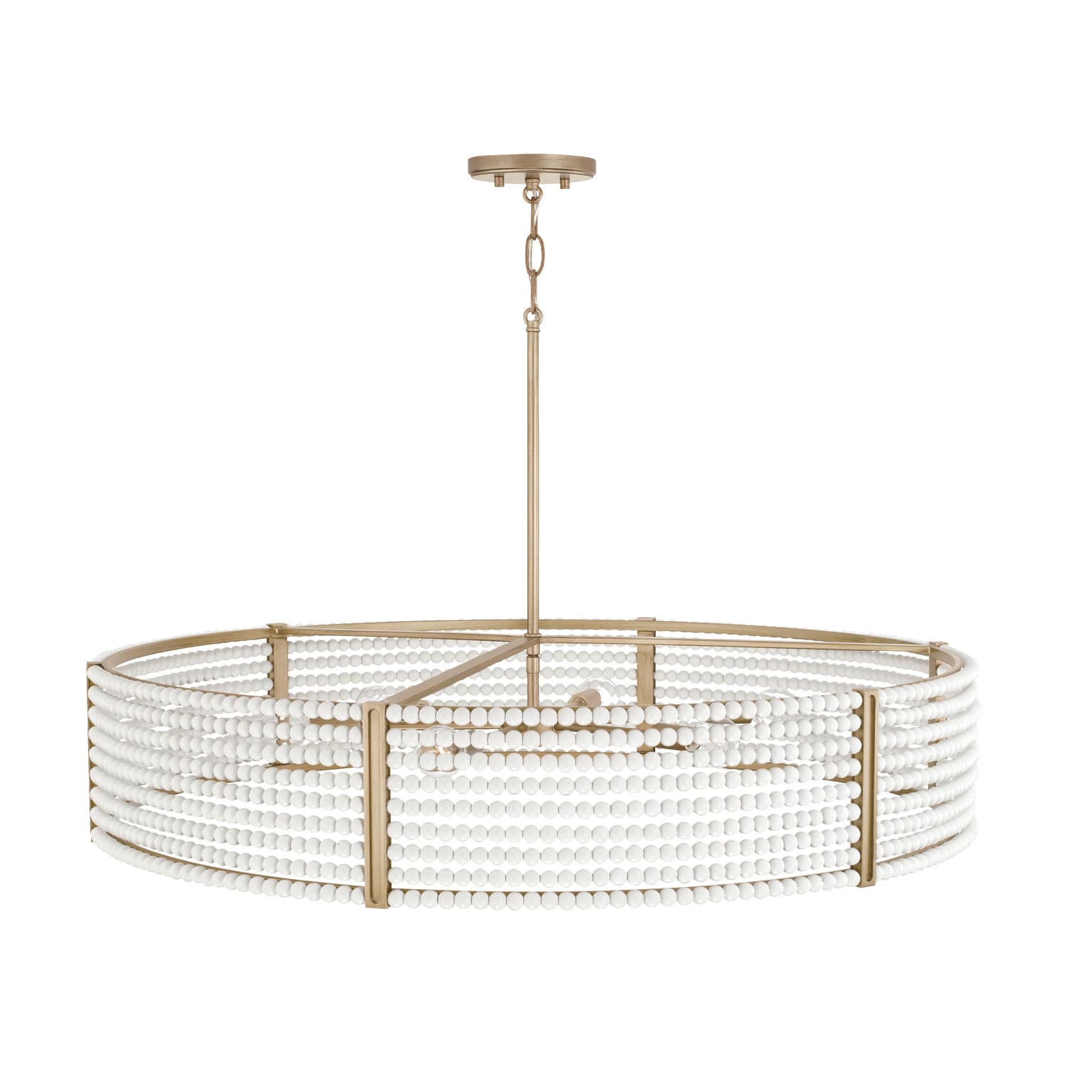 Newport 6 Light Pendant in Aged Brass-img-4