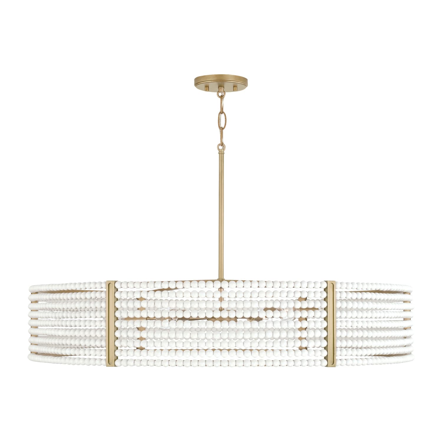 Newport 6 Light Pendant in Aged Brass-img-5