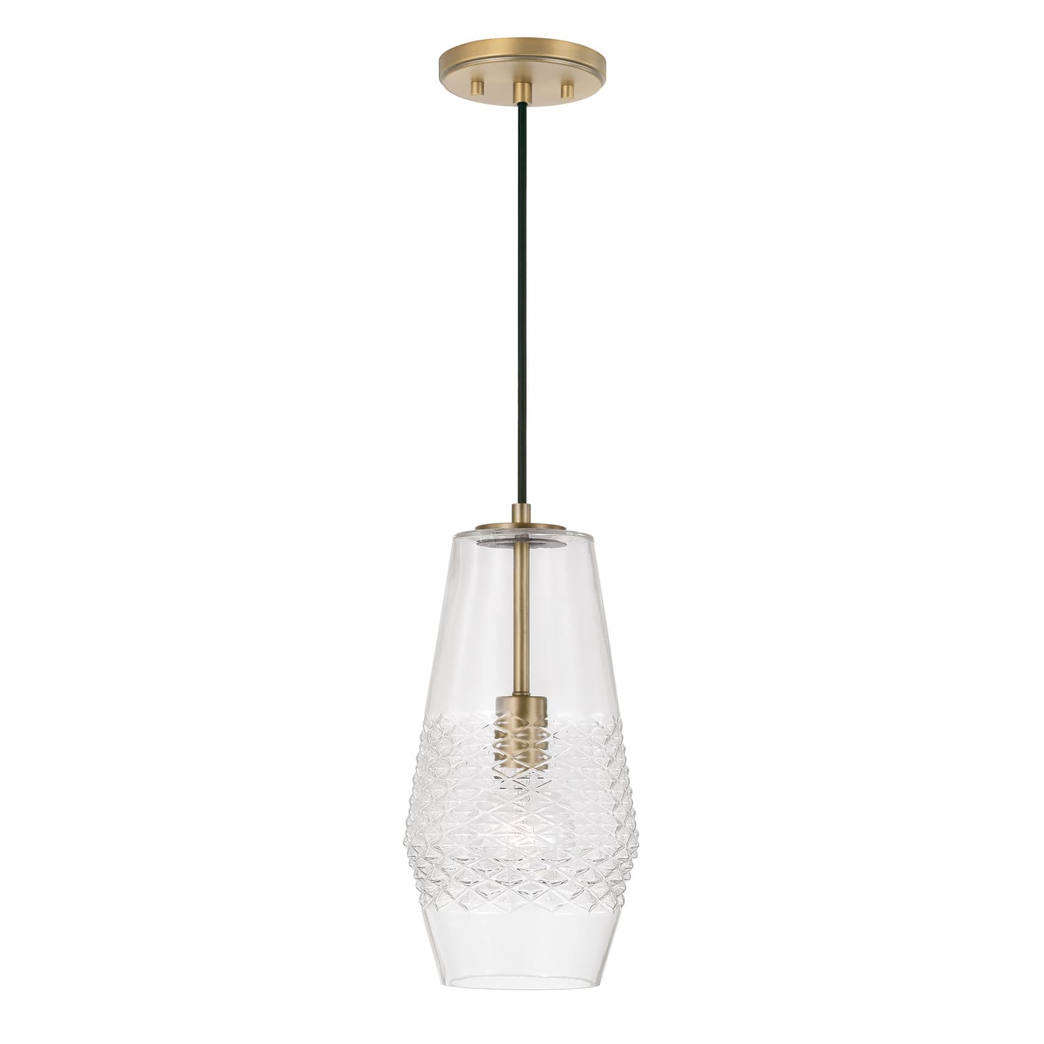 Hattie 1 Light Pendant in Aged Brass-img-1