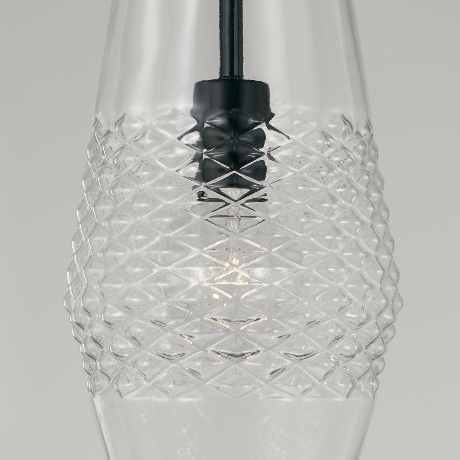 Hattie 1 Light Pendant in Matte Black-img-4