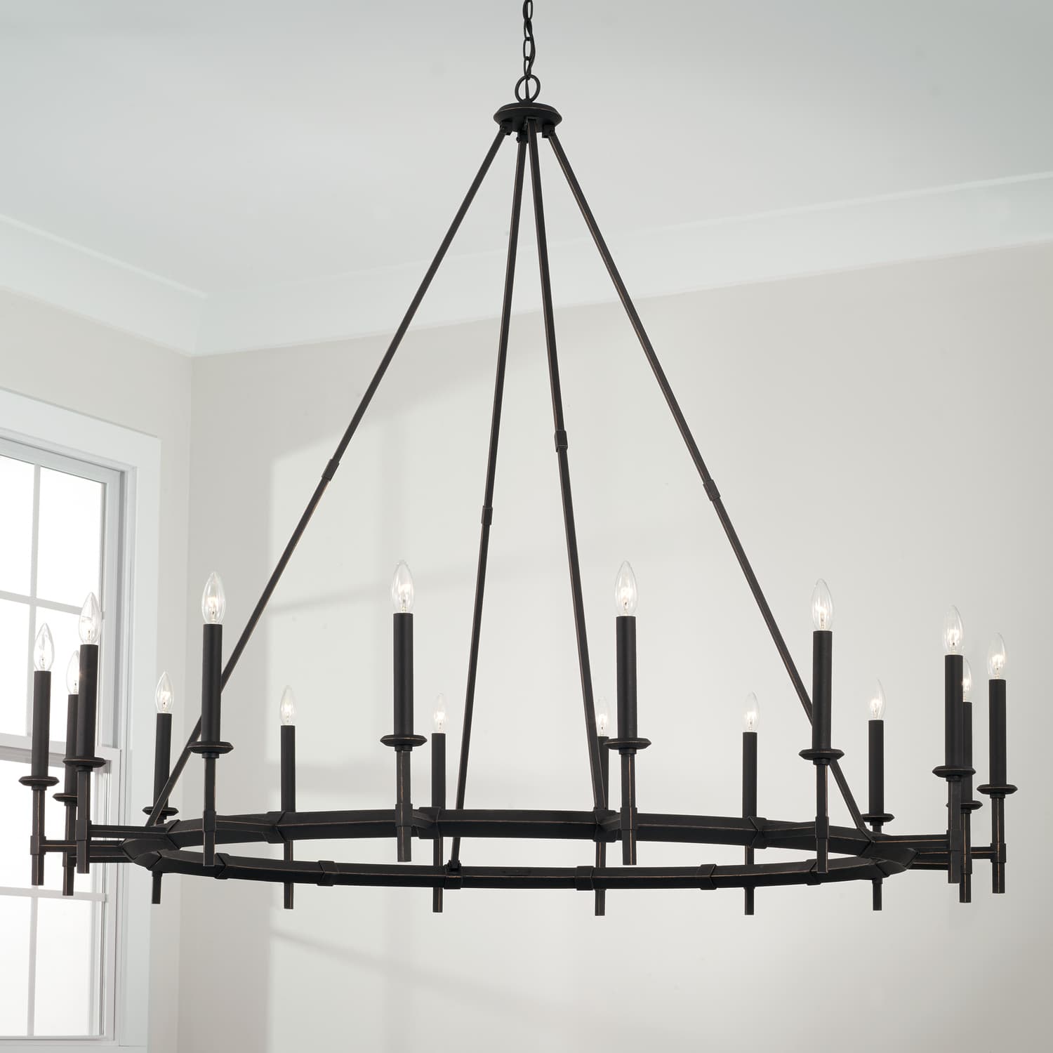 Westwood 16 Light Chandelier in Black Iron-img-1