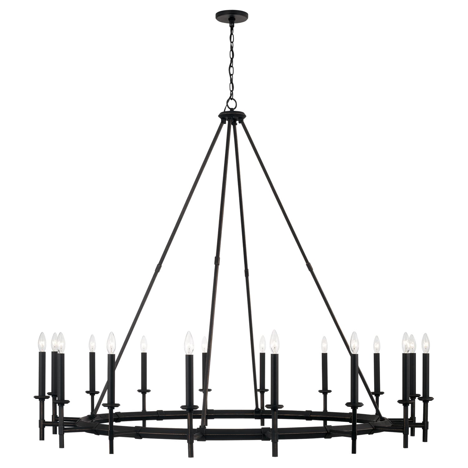 Westwood 16 Light Chandelier in Black Iron-img-2