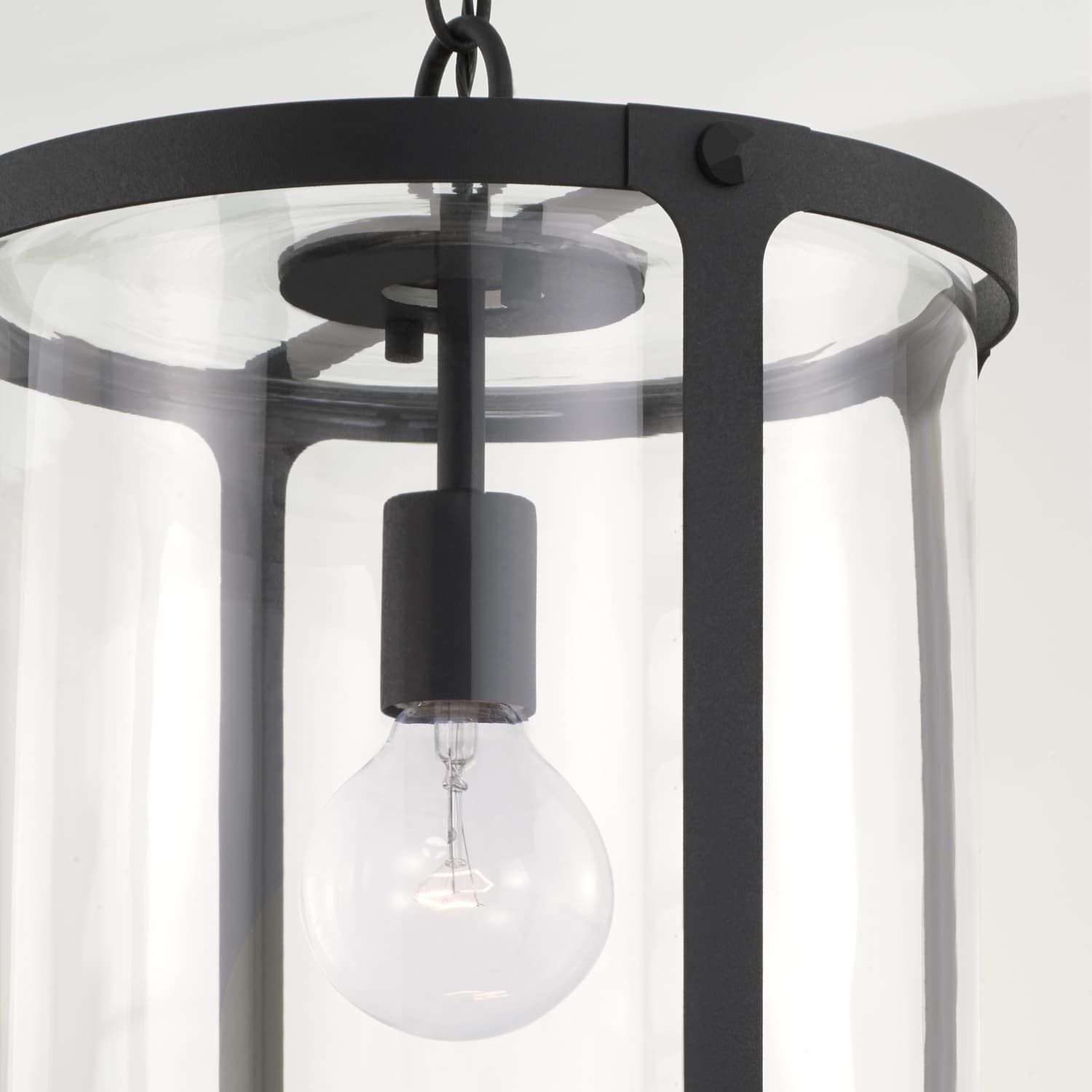 Jackson 1 Light Lantern in Black Iron-img-2