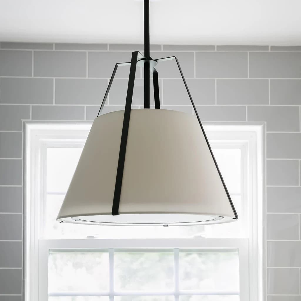 Madison 3 Light Pendant in Black & White-img-1