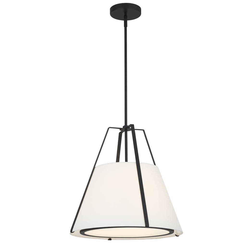 Madison 3 Light Pendant in Black & White-img-2