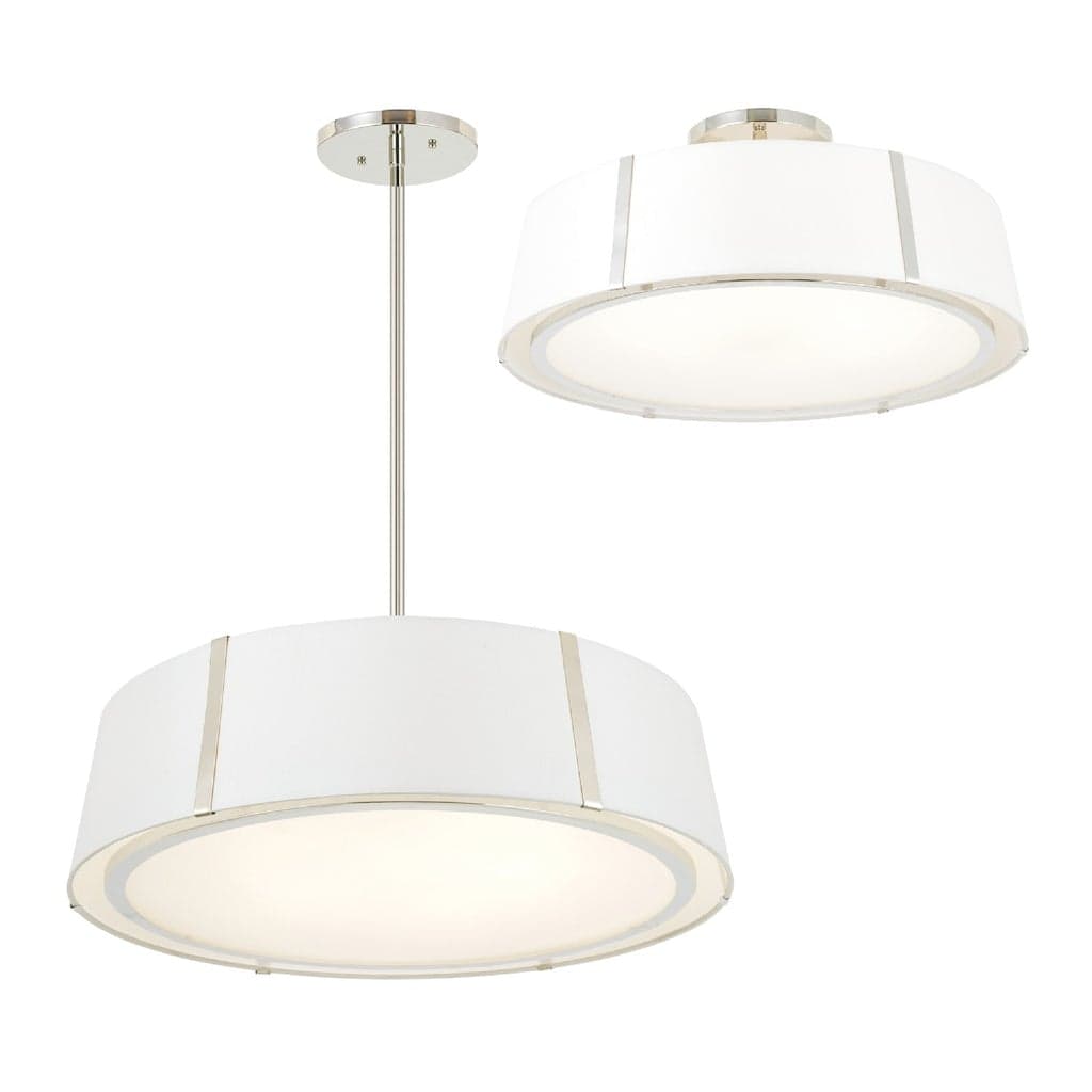 Madison 6 Light Pendant in Polished Nickel-img-1