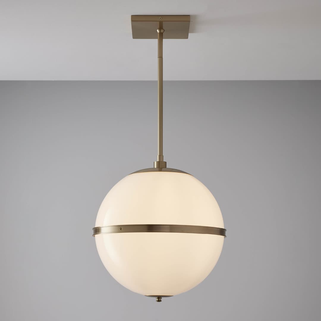 Bonne 3 Light Pendant in Aged Brass-img-1