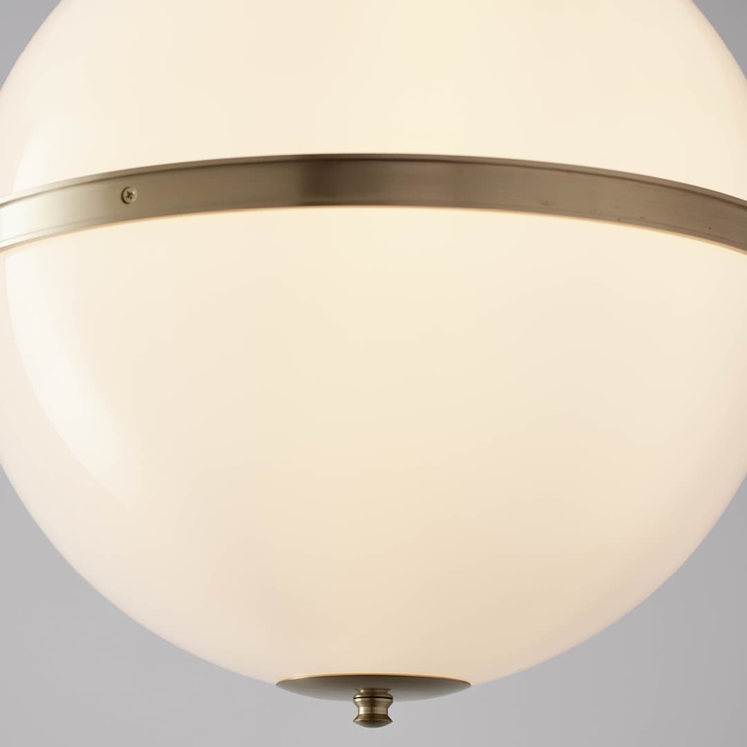 Bonne 3 Light Pendant in Aged Brass-img-3