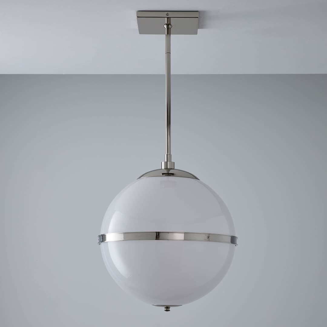 Bonne 3 Light Pendant in Polished Nickel-img-3