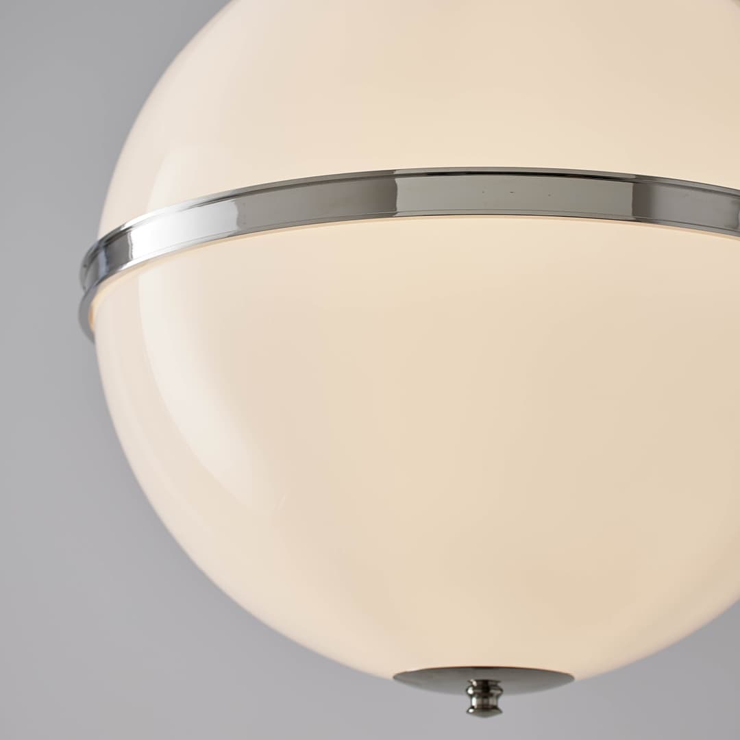 Bonne 3 Light Pendant in Polished Nickel-img-4