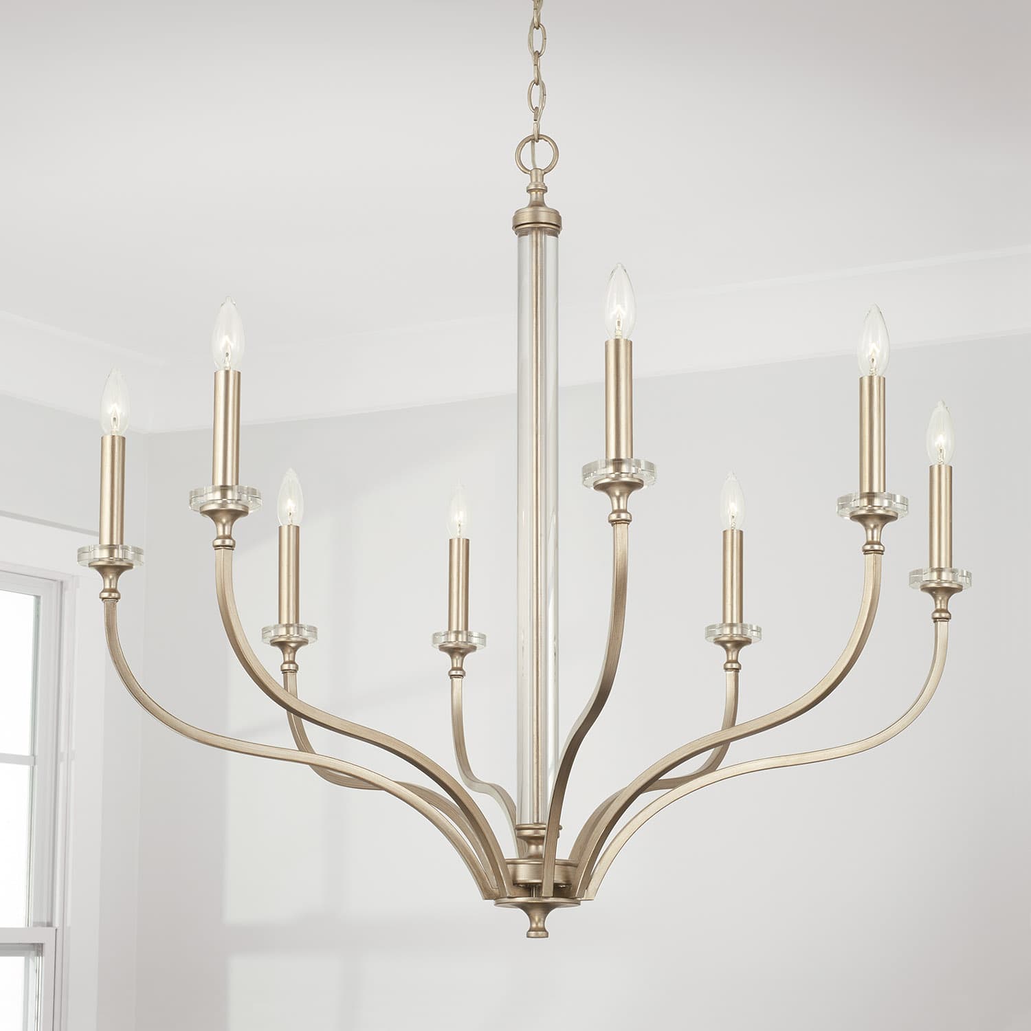 Adele 8 Light Chandelier in Brushed Champagne-img-1