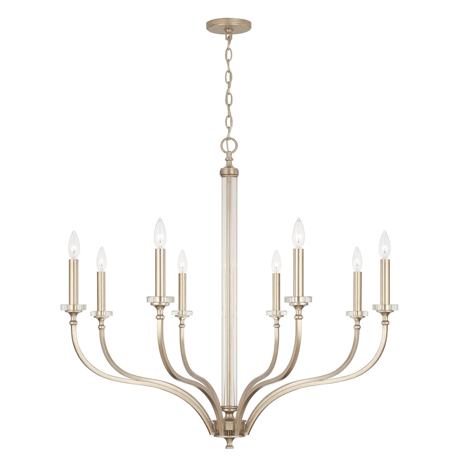 Adele 8 Light Chandelier in Brushed Champagne-img-2