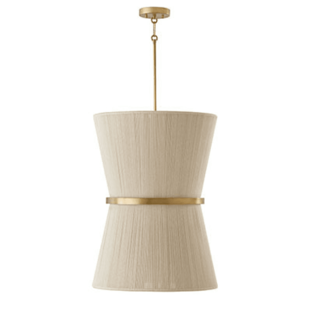 Fisher 6 Light Lantern in Brass & Bleached Rope-img-3