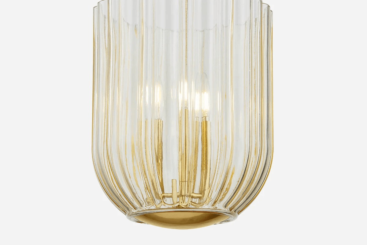 Sisi 3 Light Pendant in Aged Brass-img-5