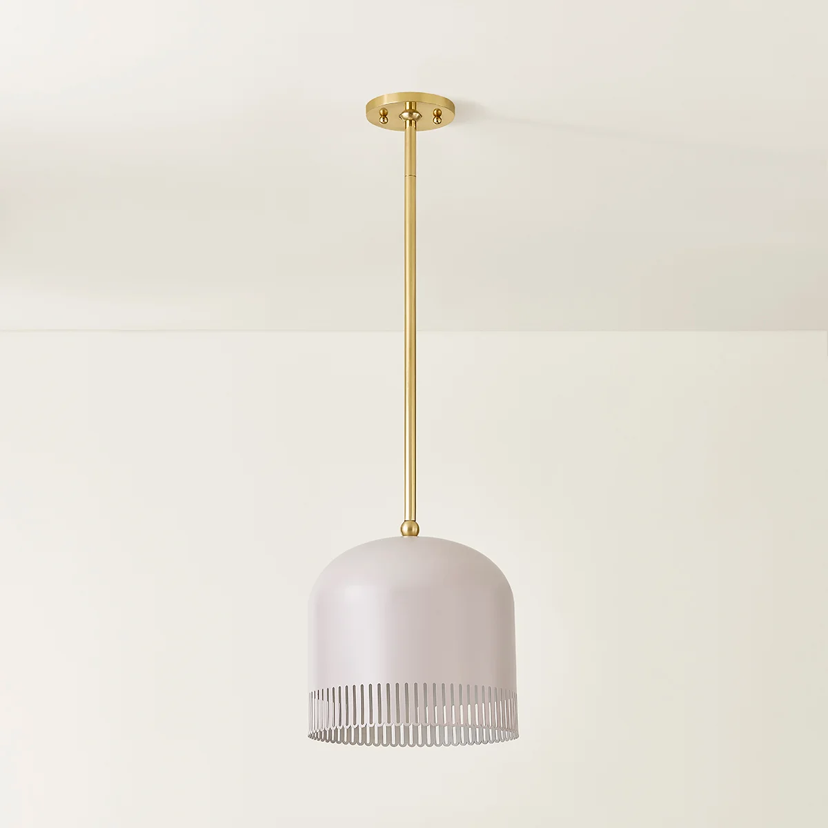 Posie 1 Light Pendant - Small in Natural Dust Pink-img-2