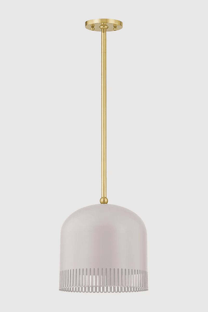 Posie 1 Light Pendant - Small in Natural Dust Pink-img-4