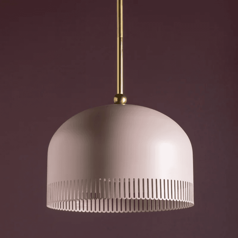 Posie 1 Light Pendant - Large in Natural Dust Pink-img-1