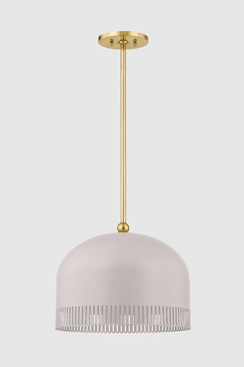 Posie 1 Light Pendant - Large in Natural Dust Pink-img-5