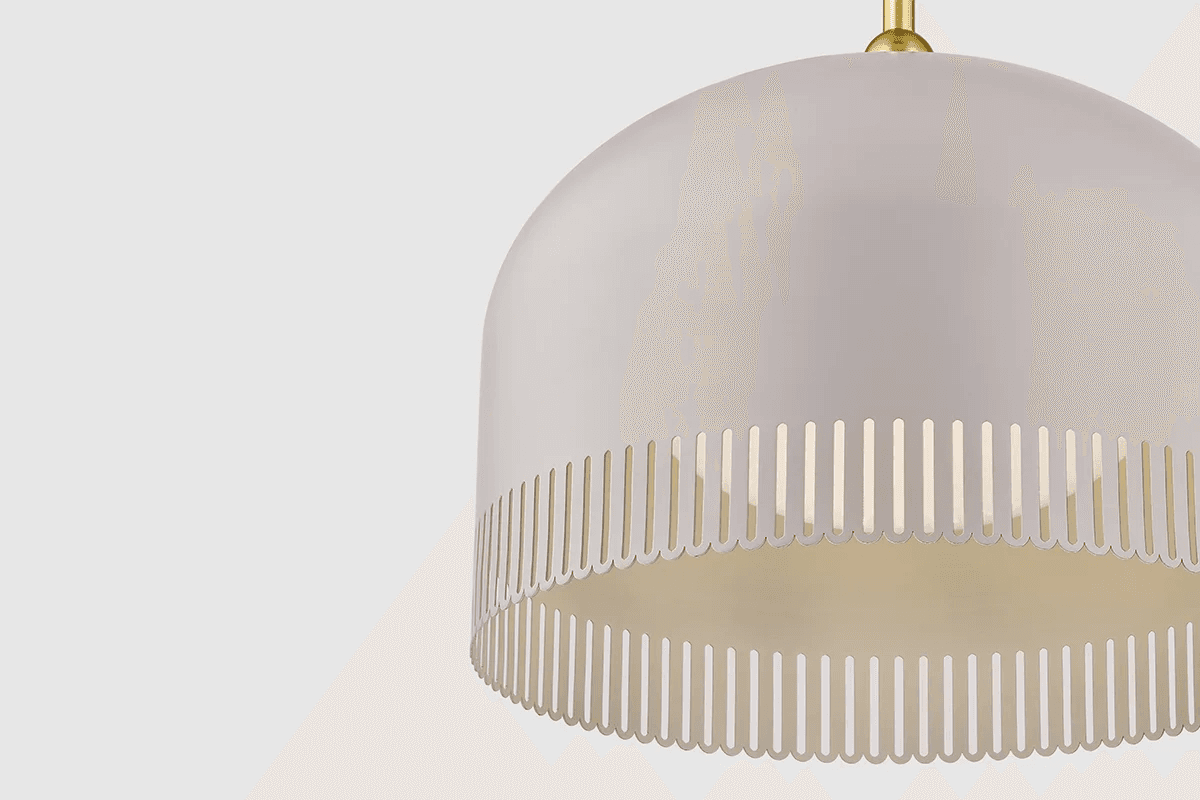Posie 1 Light Pendant - Large in Natural Dust Pink-img-6