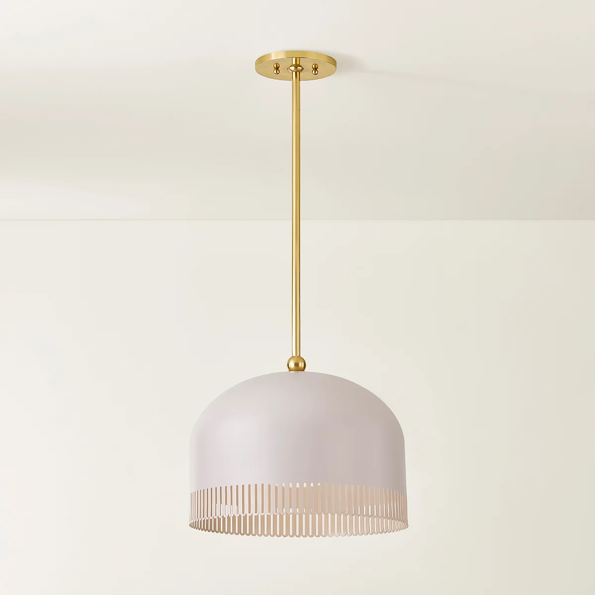 Posie 1 Light Pendant - Large in Natural Dust Pink-img-7