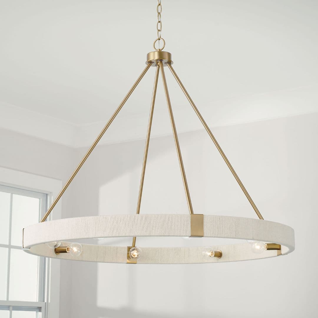 Timmering 8 Light Chandelier in Matte Brass-img-1