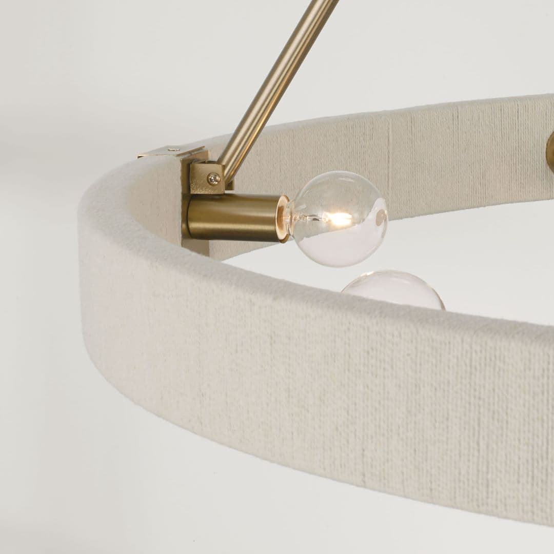 Timmering 8 Light Chandelier in Matte Brass-img-2