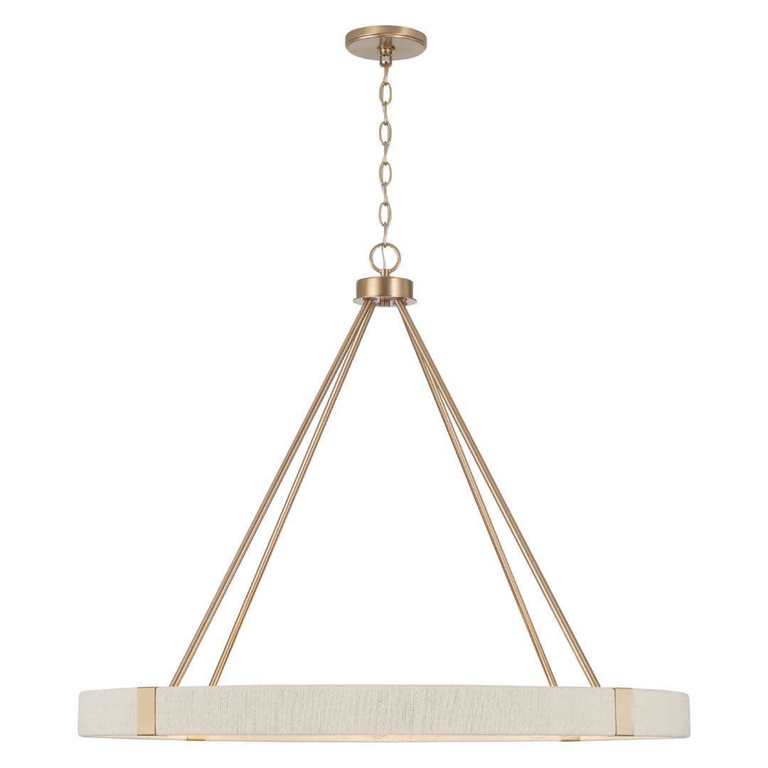 Timmering 8 Light Chandelier in Matte Brass-img-3