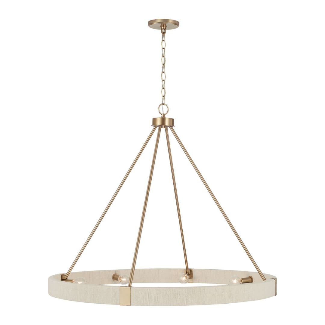Timmering 8 Light Chandelier in Matte Brass-img-4