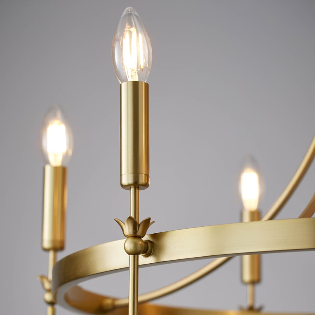 Ellie 8 Light Chandelier in Aged Brass-img-2