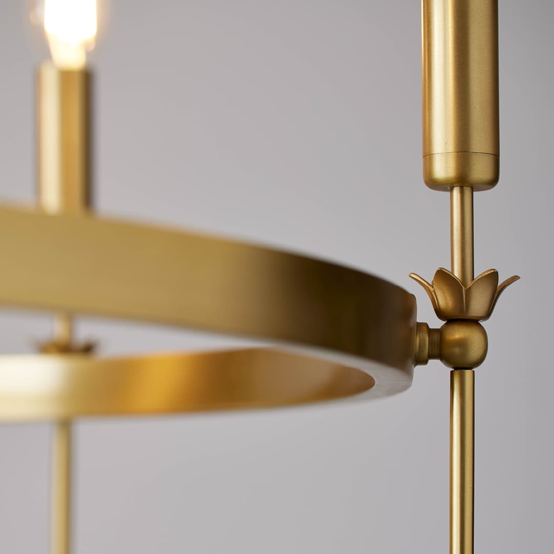 Ellie 8 Light Chandelier in Aged Brass-img-3