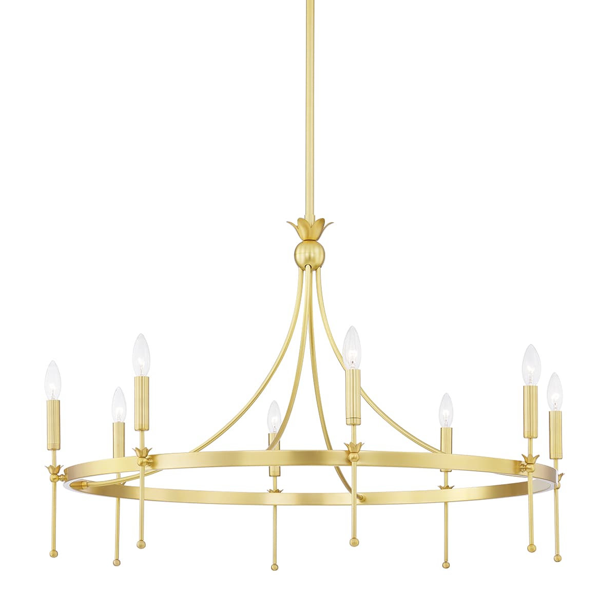 Ellie 8 Light Chandelier in Aged Brass-img-5