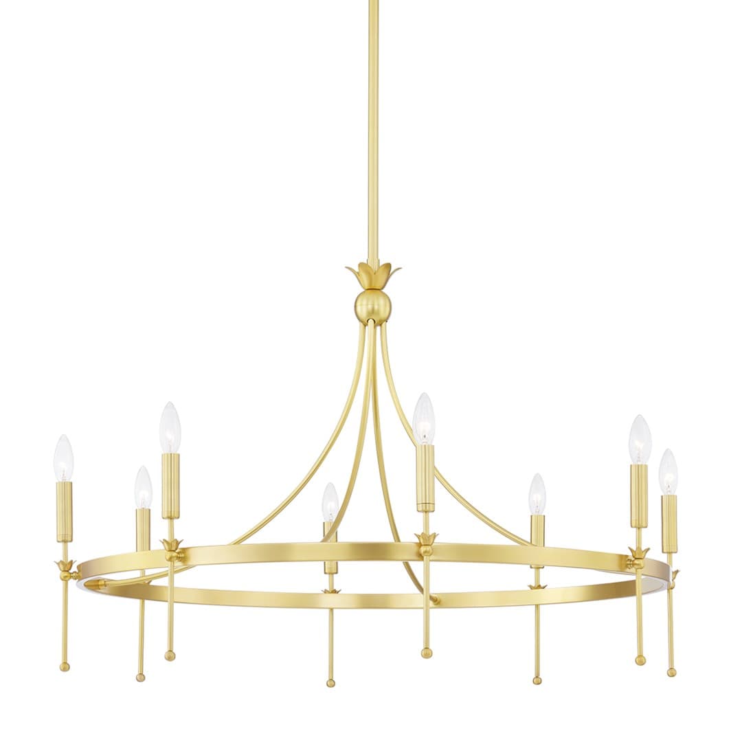 Ellie 8 Light Chandelier in Aged Brass-img-6