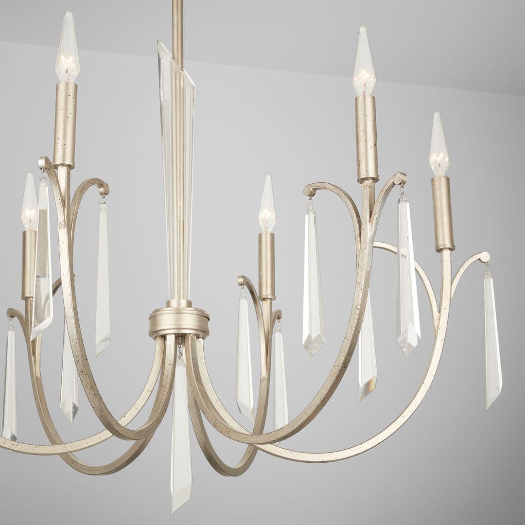 Ivy 6 Light Chandelier in Winter Gold-img-2