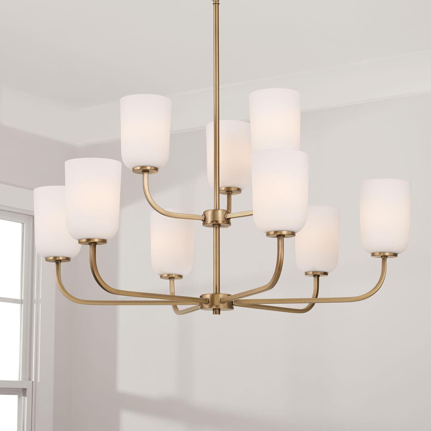Brianna 9 Light Chandelier in Aged Brass-img-1