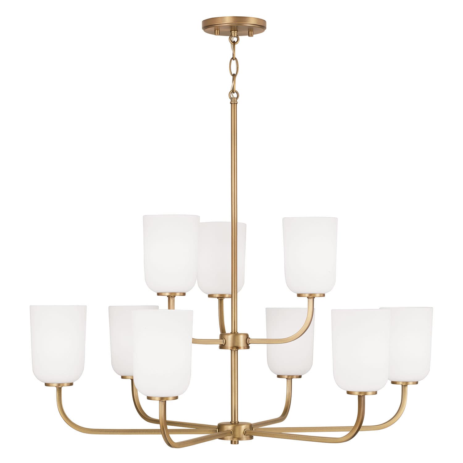 Brianna 9 Light Chandelier in Aged Brass-img-3