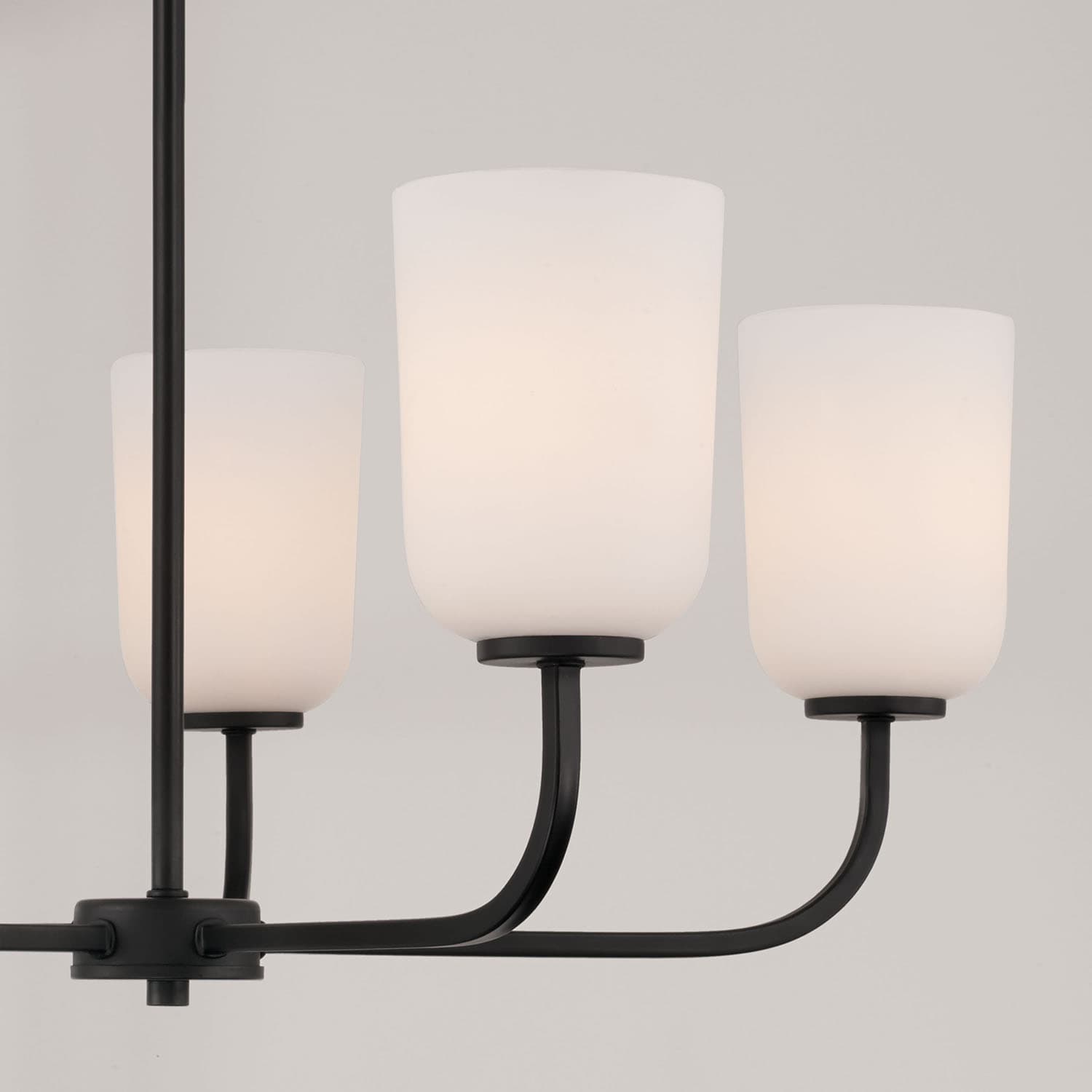 Brianna 5 Light Chandelier in Matte Black-img-2