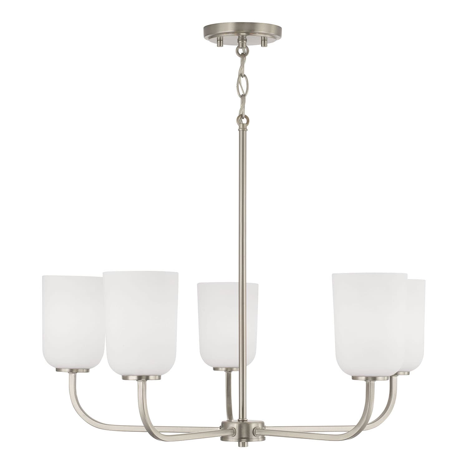 Brianna 5 Light Chandelier in Satin Nickel-img-3