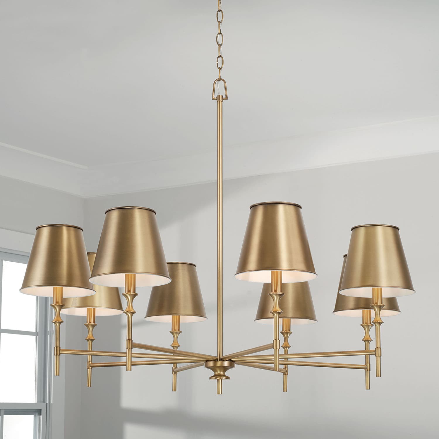 Barwon 8 Light Chandelier in Aged Brass-img-1