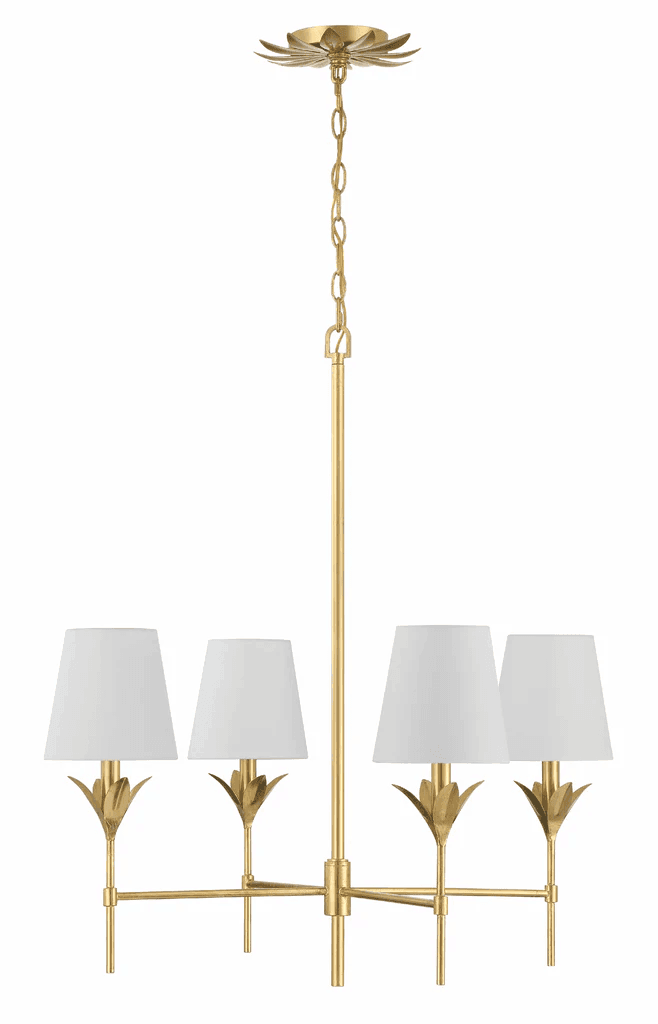 Soanna 4 Light Chandelier in Antique Gold-img-2