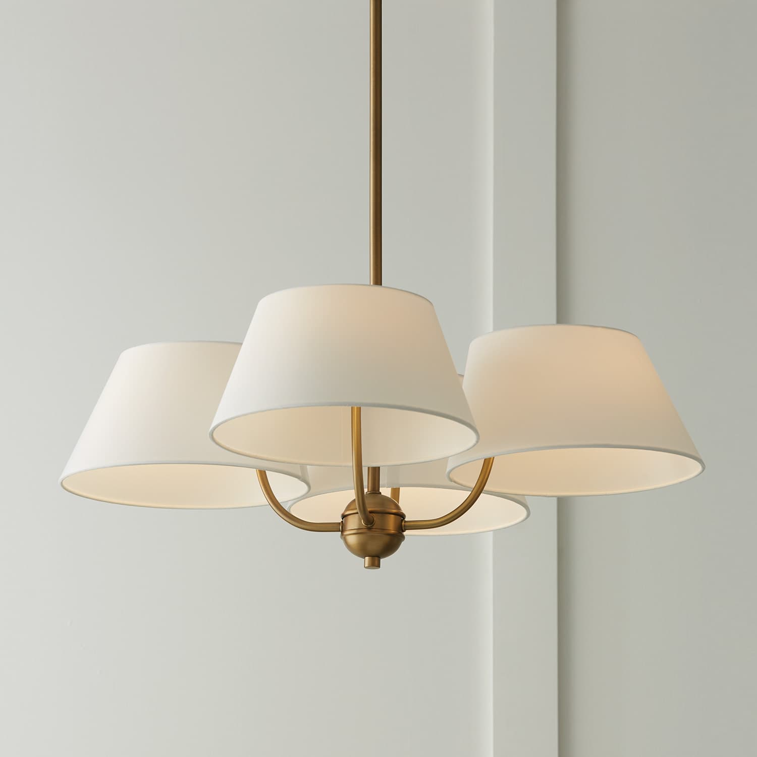 Rigby 4 Light Chandelier in Aged Brass-img-2